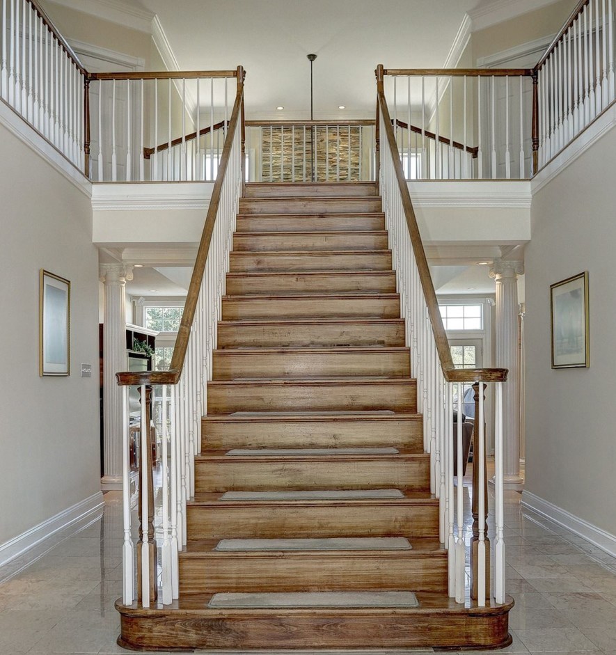 newly build cstom home staircase area ocean city md