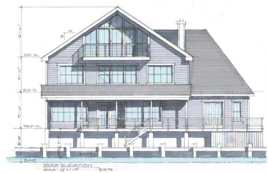 walters house design plan 3 ocean city md